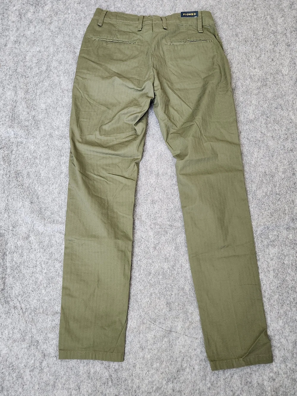 NWT Piombo Slim Fit Stretch Cotton Chino Pants Men's 30x31 Green Preppy Casual